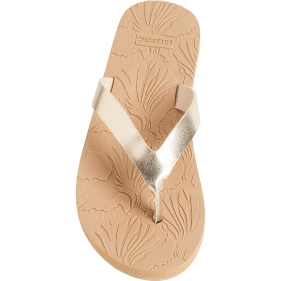 NEW Billabong Kayla Flip Flops For Women in gold 354 - Picture 6 of 6